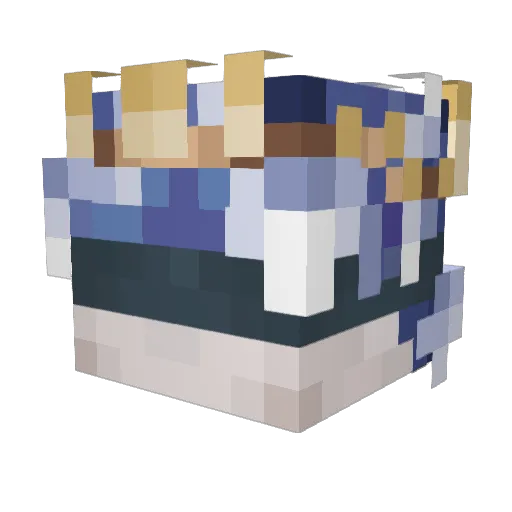 NohmMC Minecraft avatar head, 3D render