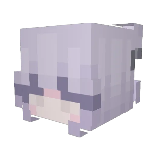 Noho Minecraft avatar head, 3D render