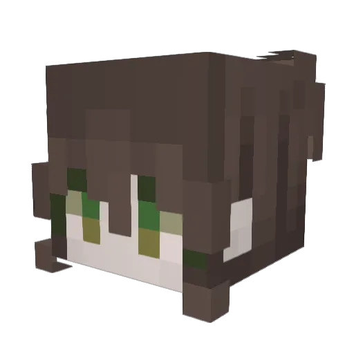 Nohudle Minecraft avatar head, 3D render
