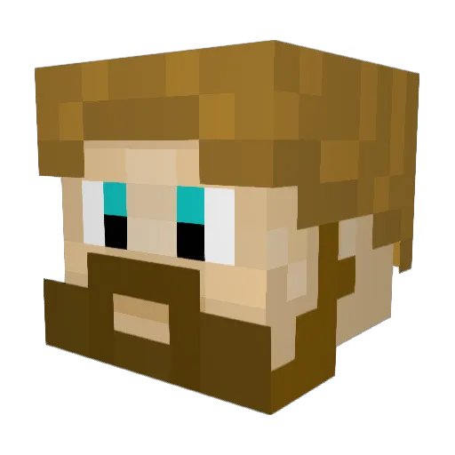 Nohy01 Minecraft avatar head, 3D render