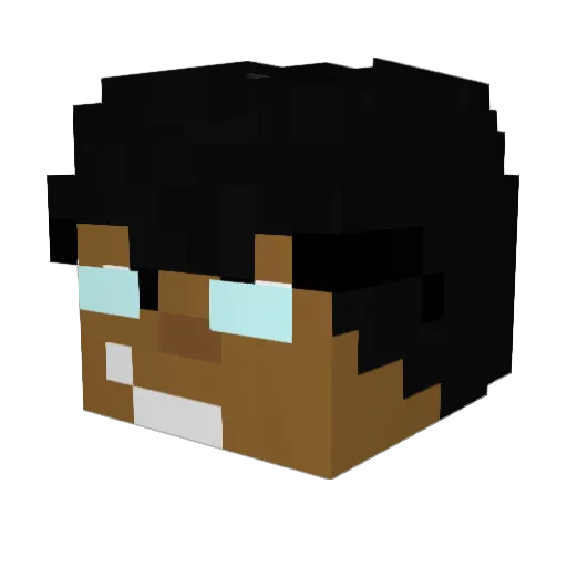 Noi Minecraft avatar head, 3D render