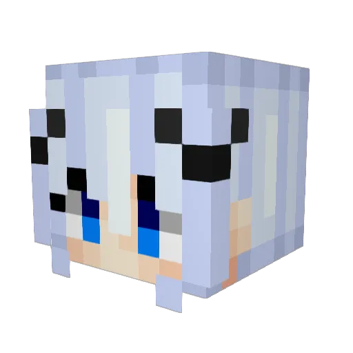 NoiTra Minecraft avatar head, 3D render