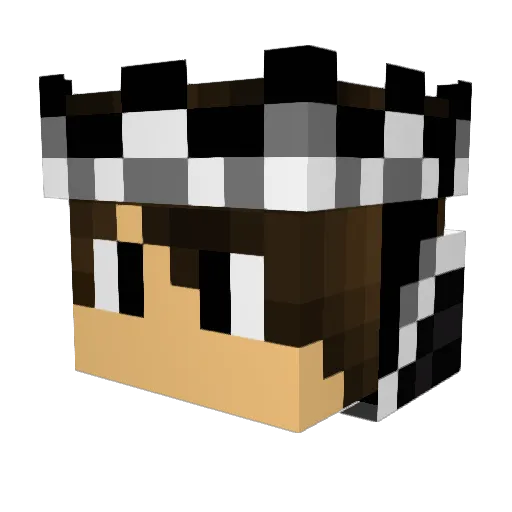 Noi_diamond Minecraft avatar head, 3D render