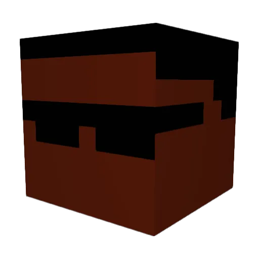 NoigaBoina Minecraft avatar head, 3D render