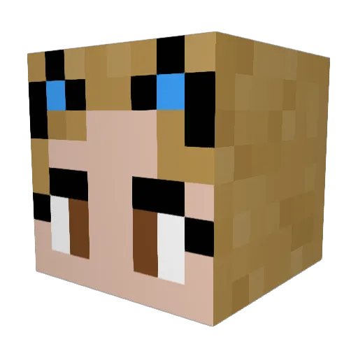 Noil21 Minecraft avatar head, 3D render