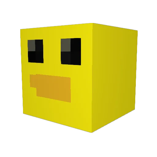 NoilsBox Minecraft avatar head, 3D render