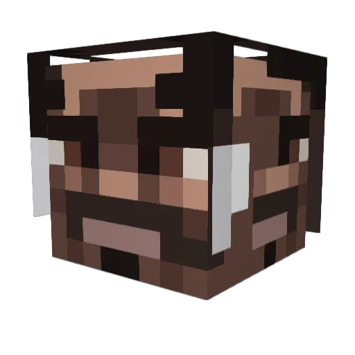 Noipos Minecraft avatar head, 3D render