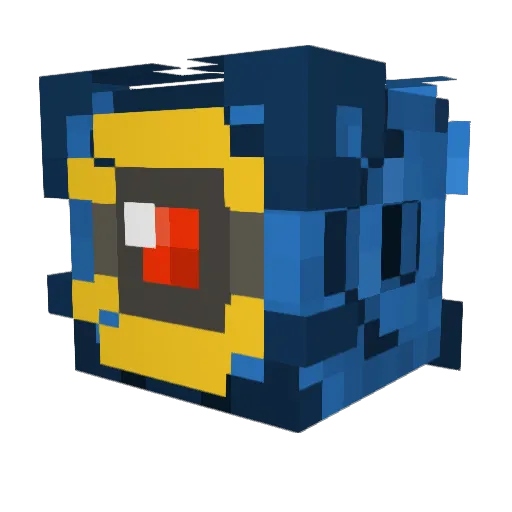 Noir_re Minecraft avatar head, 3D render