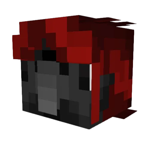 Noire11037 Minecraft avatar head, 3D render