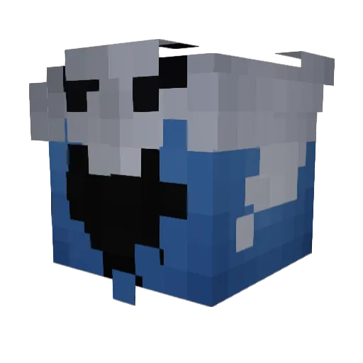 NoireL_ Minecraft avatar head, 3D render