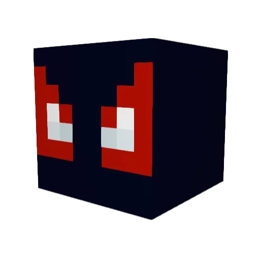 Noirespiders Minecraft avatar head, 3D render