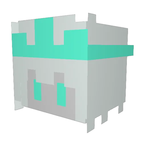 Noirooo Minecraft avatar head, 3D render