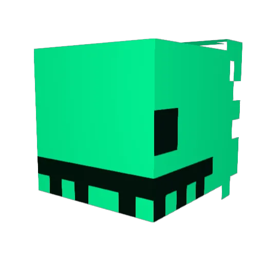 NoiseMiseryZed Minecraft avatar head, 3D render