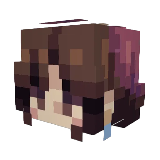 Noiset Minecraft avatar head, 3D render