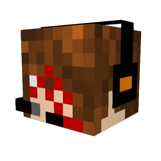 NoisyBoyZZ Minecraft avatar head, 3D render