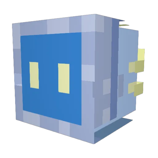 NoisyCascade Minecraft avatar head, 3D render