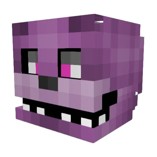 Noixius Minecraft avatar head, 3D render