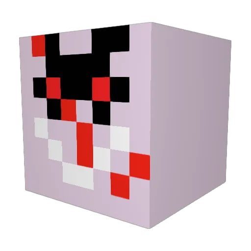 NoizeDesire Minecraft avatar head, 3D render