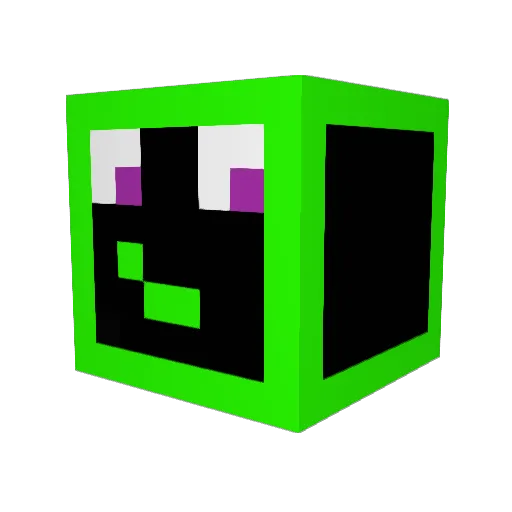Nojboj Minecraft avatar head, 3D render