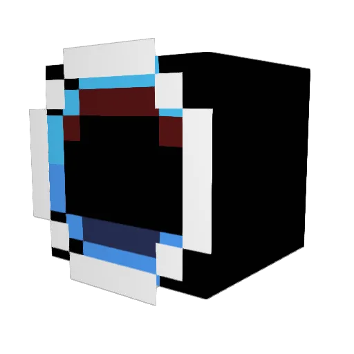 Nokia__3310 Minecraft avatar head, 3D render