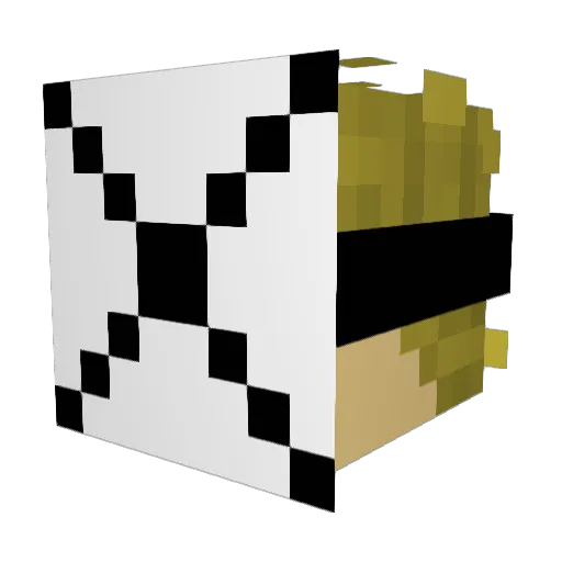 Nokkenh Minecraft avatar head, 3D render