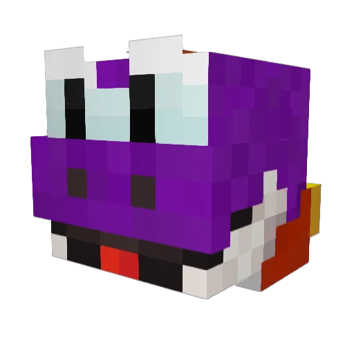 Nokky59 Minecraft avatar head, 3D render