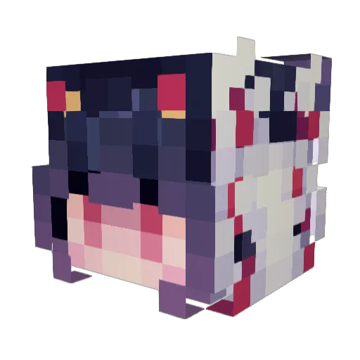 NokoKitsu Minecraft avatar head, 3D render