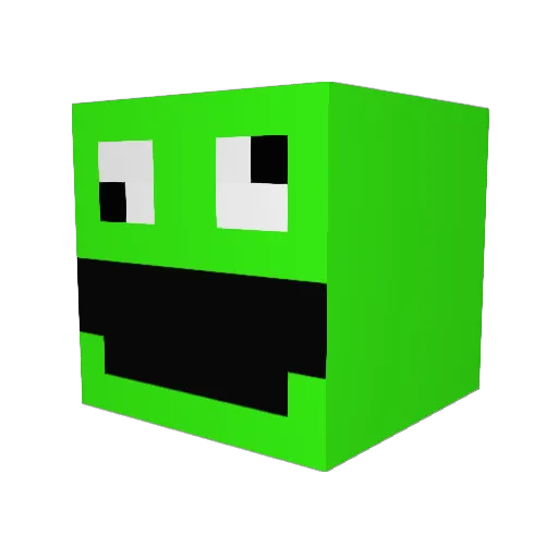 Noko__ Minecraft avatar head, 3D render
