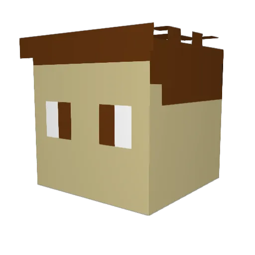 Nokral Minecraft avatar head, 3D render
