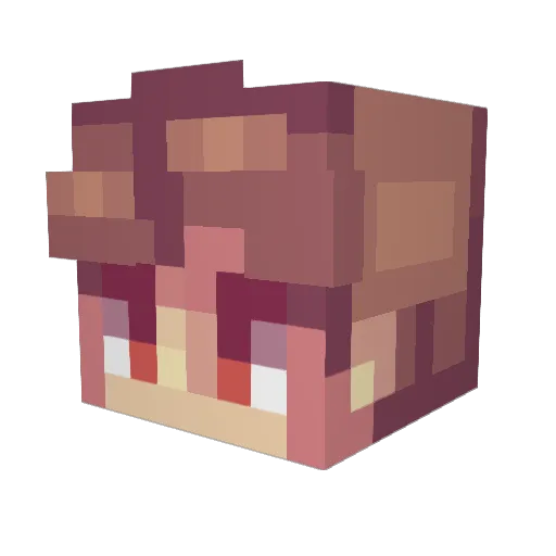 Noks159 Minecraft avatar head, 3D render