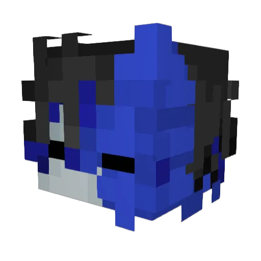 Noktiv Minecraft avatar head, 3D render