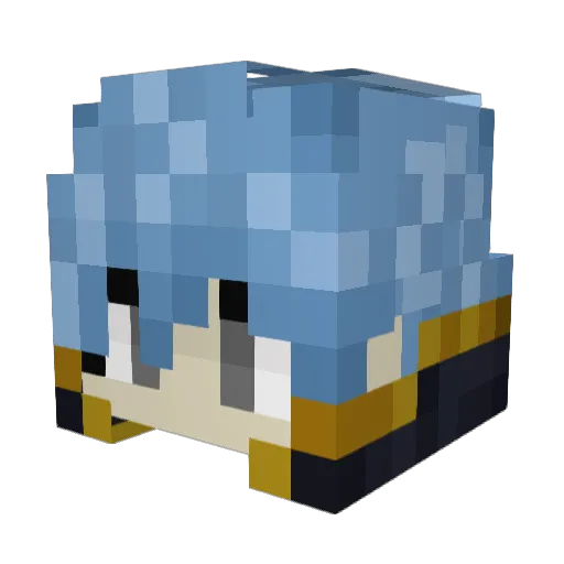 Nokturi Minecraft avatar head, 3D render