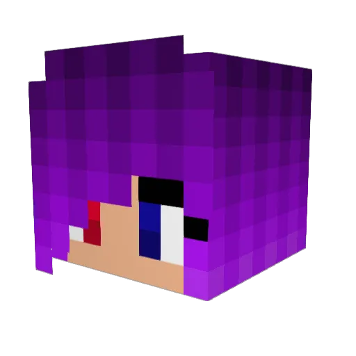 NolaGale Minecraft avatar head, 3D render