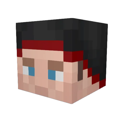 NolanDriftz Minecraft avatar head, 3D render