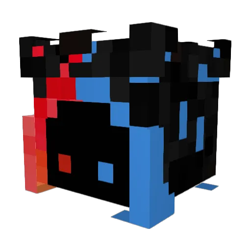 NolanFire Minecraft avatar head, 3D render
