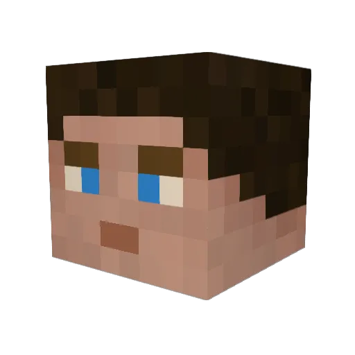 NolanKids Minecraft avatar head, 3D render