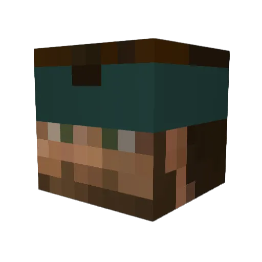 Nolan_990 Minecraft avatar head, 3D render