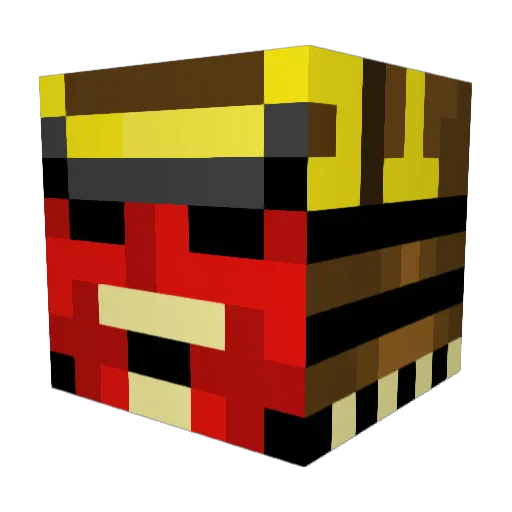 Noleaf33 Minecraft avatar head, 3D render