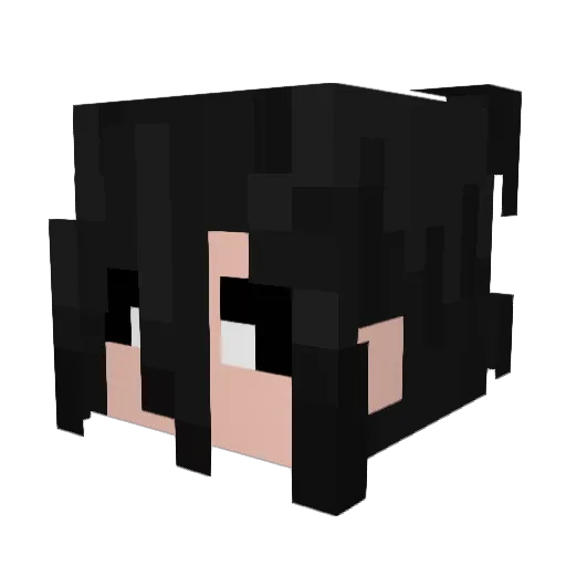 Nolextor Minecraft avatar head, 3D render