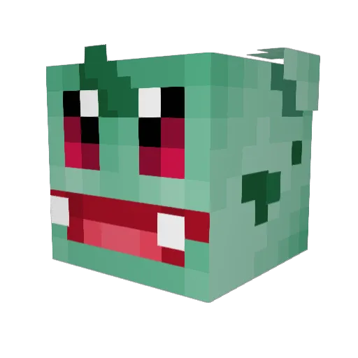 Nolifelol Minecraft avatar head, 3D render