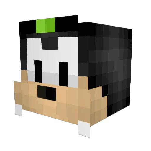 Noliquin Minecraft avatar head, 3D render