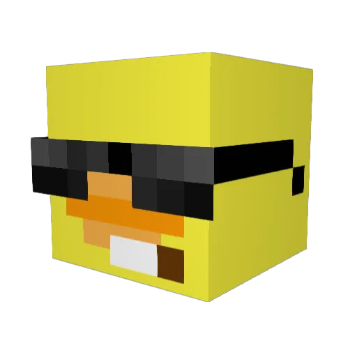 Noll_1 Minecraft avatar head, 3D render