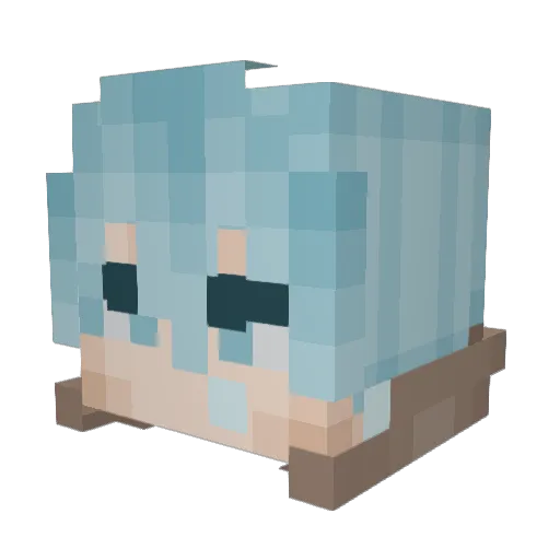Nolox_Jexting Minecraft avatar head, 3D render