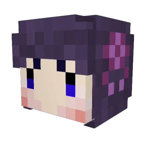 Nolynoly Minecraft avatar head, 3D render