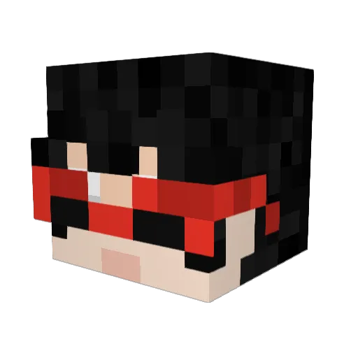 NomNom2309 Minecraft avatar head, 3D render