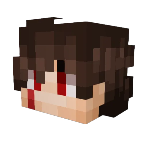 NomNomOven Minecraft avatar head, 3D render