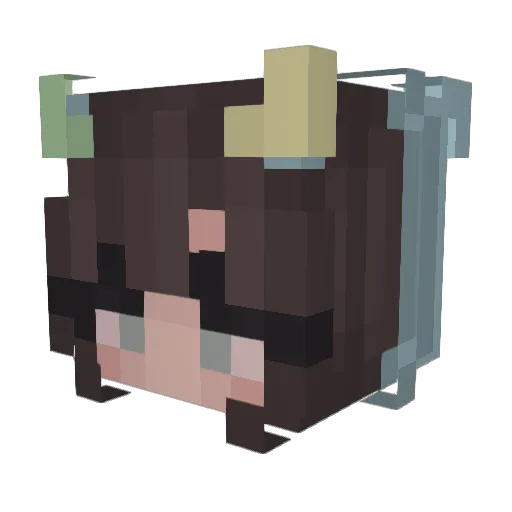 NomOnMango Minecraft avatar head, 3D render