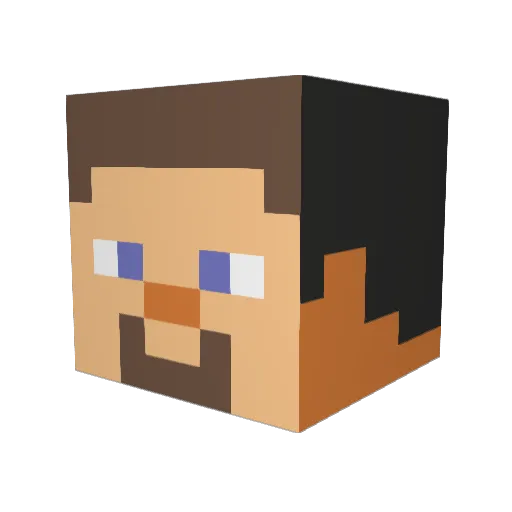 Nomad0051 Minecraft avatar head, 3D render