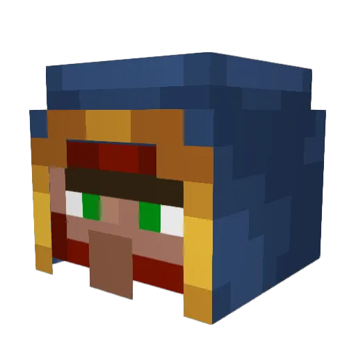 Nomad18_ Minecraft avatar head, 3D render
