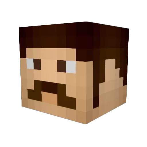 Nomad_74 Minecraft avatar head, 3D render